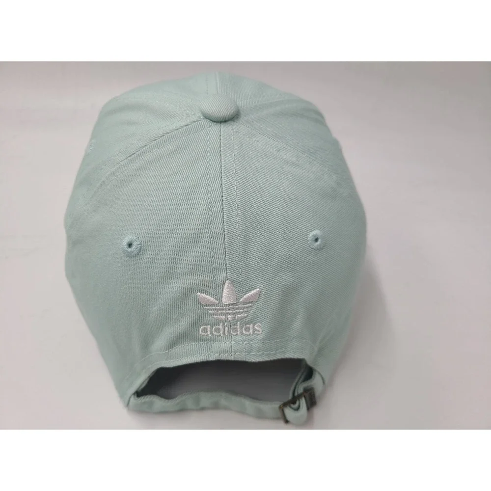 Women Adidas Trefoil‎ OSFW Strapback Adjustable Hat Cap Cotton Casual Mint White